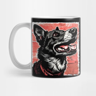 Retro Art Belgian Shepherd Dog Lover Mug